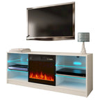 Meuble TV moderne Manhattan Electric Fireplace de 58 pouces