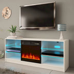 Meuble TV moderne Manhattan Electric Fireplace de 58 pouces