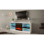 Meuble TV moderne Manhattan Electric Fireplace de 58 pouces