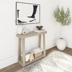 Table console classique avec étagère Plank and Beam - 36