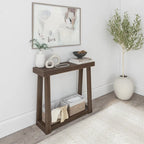Table console classique avec étagère Plank and Beam - 36