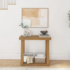Table console classique avec étagère Plank and Beam - 36