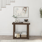 Table console classique avec étagère Plank and Beam - 36