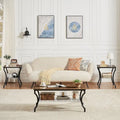 Ensemble de 3 tables basses d'appoint, style vintage avec 2 tables de bout