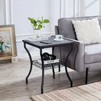 Ensemble de 3 tables basses d'appoint, style vintage avec 2 tables de bout