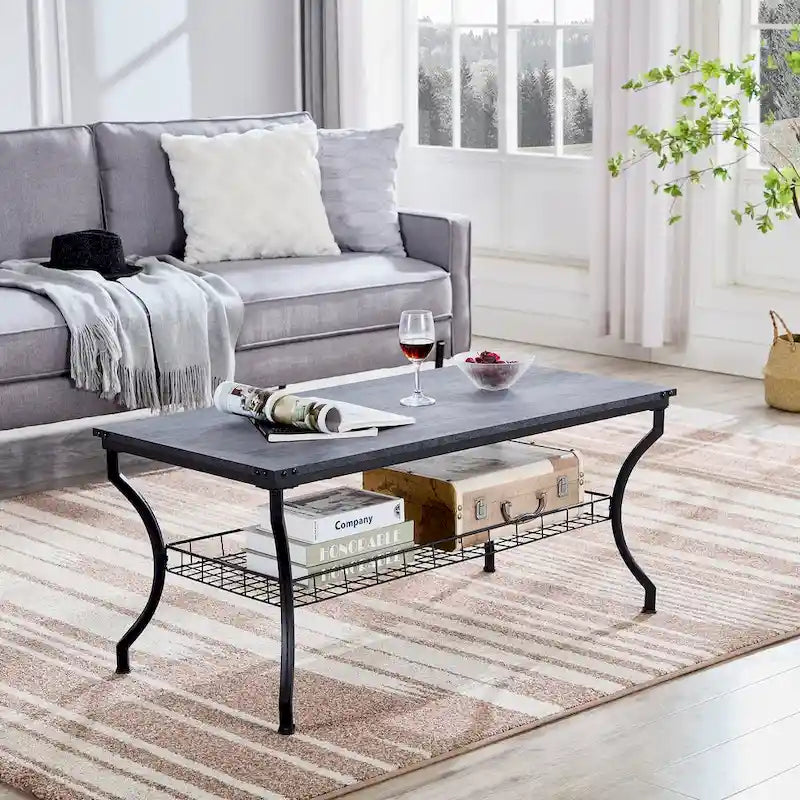 Ensemble de 3 tables basses d'appoint, style vintage avec 2 tables de bout