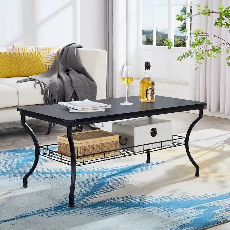 Ensemble de 3 tables basses d'appoint, style vintage avec 2 tables de bout