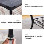 Ensemble de 3 tables basses d'appoint, style vintage avec 2 tables de bout