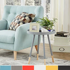 Table d'appoint ronde Marcella avec plateau amovible à rebords, de iNSPIRE Q Modern
