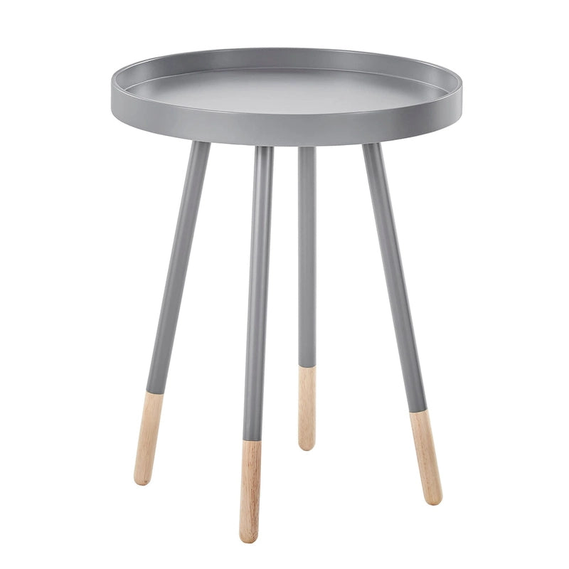 Table d'appoint ronde Marcella avec plateau amovible à rebords, de iNSPIRE Q Modern