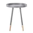 Table d'appoint ronde Marcella avec plateau amovible à rebords, de iNSPIRE Q Modern