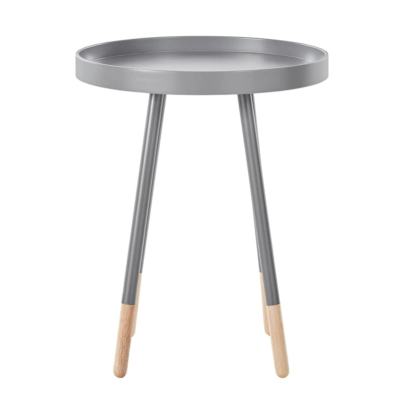 Table d'appoint ronde Marcella avec plateau amovible à rebords, de iNSPIRE Q Modern