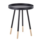Table d'appoint ronde Marcella avec plateau amovible à rebords, de iNSPIRE Q Modern