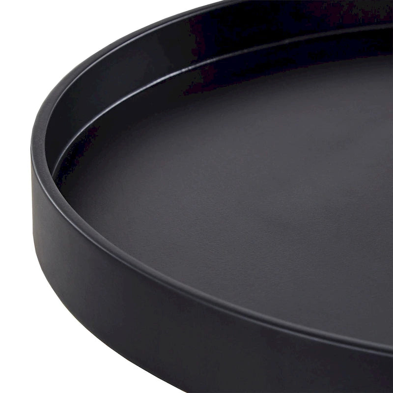 Table d'appoint ronde Marcella avec plateau amovible à rebords, de iNSPIRE Q Modern