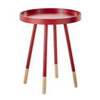 Table d'appoint ronde Marcella avec plateau amovible à rebords, de iNSPIRE Q Modern