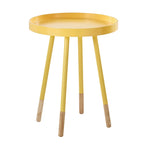 Table d'appoint ronde Marcella avec plateau amovible à rebords, de iNSPIRE Q Modern