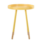 Table d'appoint ronde Marcella avec plateau amovible à rebords, de iNSPIRE Q Modern