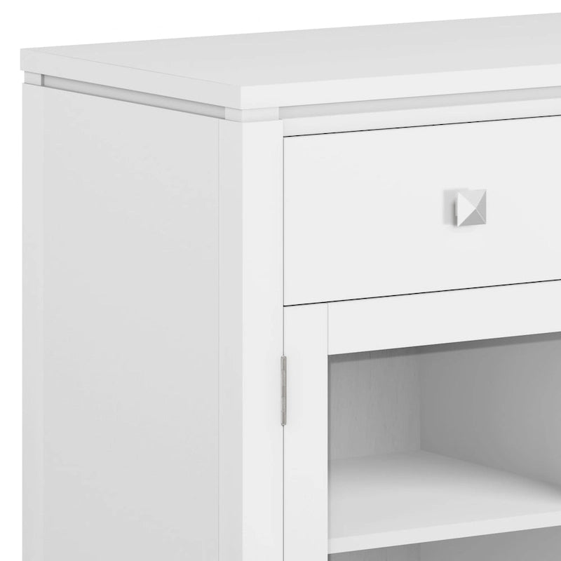 WYNDENHALL Essex Buffet en bois massif contemporain de 54 pouces de large, en acajou - 54 pouces de large