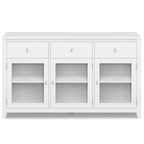 WYNDENHALL Essex Buffet en bois massif contemporain de 54 pouces de large, en acajou - 54 pouces de large