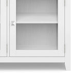 WYNDENHALL Essex Buffet en bois massif contemporain de 54 pouces de large, en acajou - 54 pouces de large