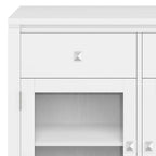 WYNDENHALL Essex Buffet en bois massif contemporain de 54 pouces de large, en acajou - 54 pouces de large
