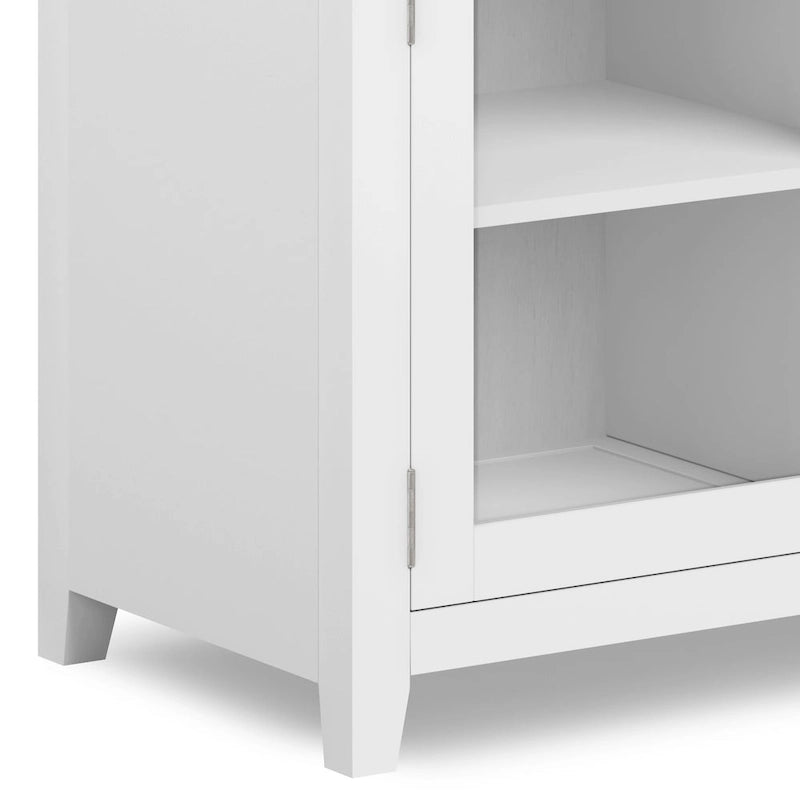 WYNDENHALL Essex Buffet en bois massif contemporain de 54 pouces de large, en acajou - 54 pouces de large