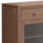 WYNDENHALL Essex Buffet en bois massif contemporain de 54 pouces de large, en acajou - 54 pouces de large