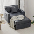 AECOJOY Lit Chaise Longue Ajustable 3-en-1 Canapé Futon Convertible