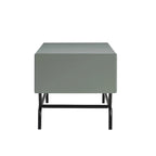Table basse Denhour DH BASIC Modern 2 tiroirs de 42 pouces avec pieds en métal