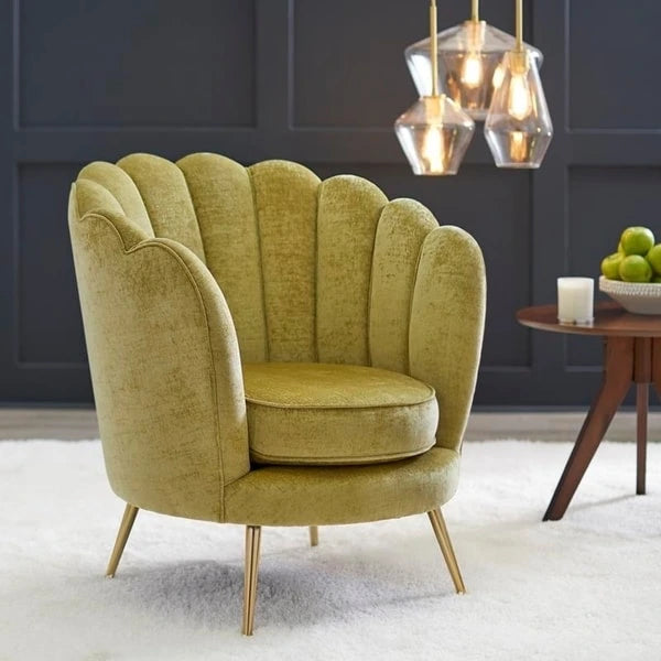 angelo:HOME Chaise Twila à dossier festonné