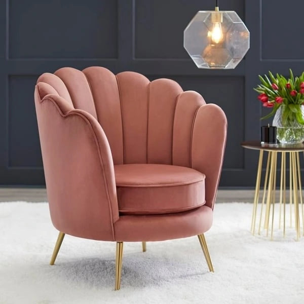 angelo:HOME Chaise Twila à dossier festonné