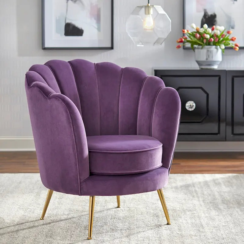 angelo:HOME Chaise Twila à dossier festonné