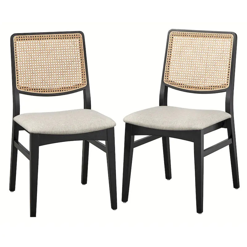 Chaises de salle à manger en rotin Gilcrest de Lifestorey (Lot de 2)