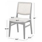 Chaises de salle à manger en rotin Gilcrest de Lifestorey (Lot de 2)