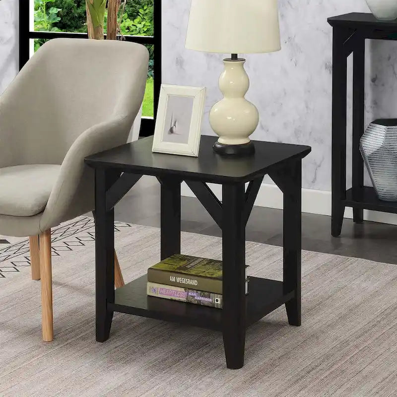 Table d'appoint Winston de Convenience Concepts avec étagère
