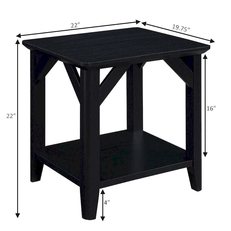 Table d'appoint Winston de Convenience Concepts avec étagère