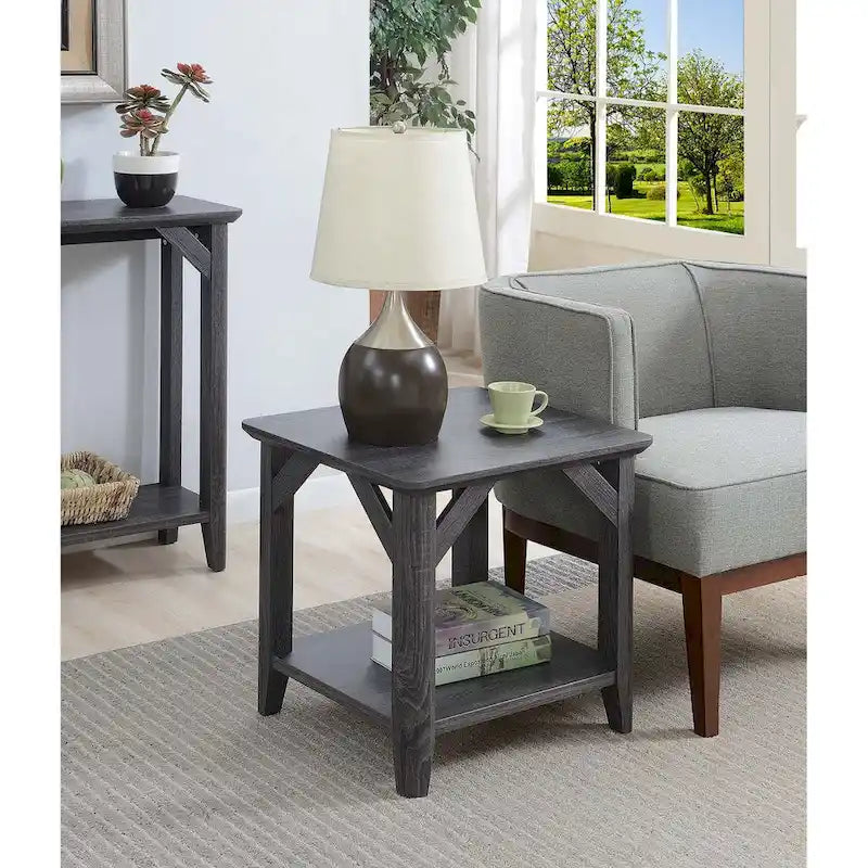 Table d'appoint Winston de Convenience Concepts avec étagère