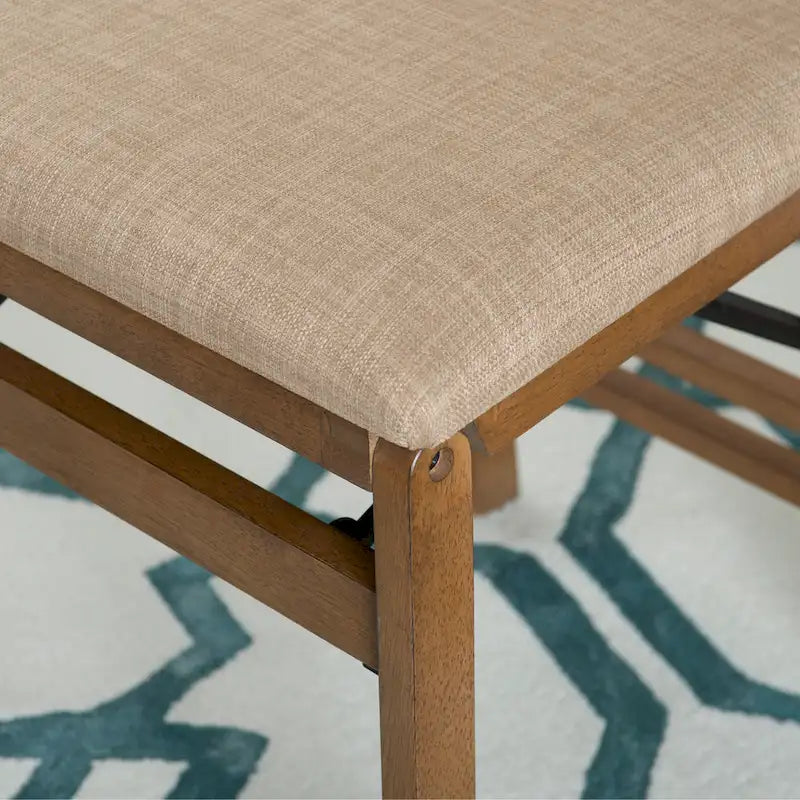 Chaise de salle à manger pliante Imperial Wood Rope (lot de 2)