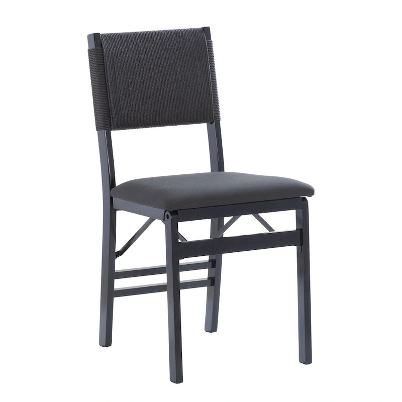 Chaise de salle à manger pliante Imperial Wood Rope (lot de 2)