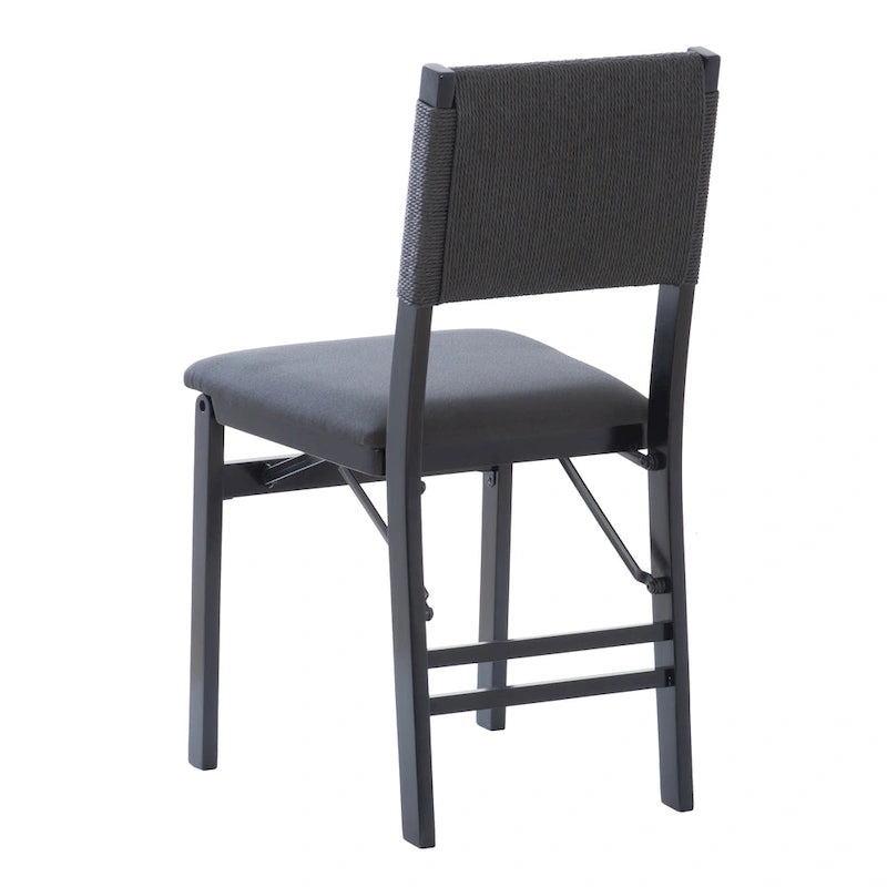 Chaise de salle à manger pliante Imperial Wood Rope (lot de 2)
