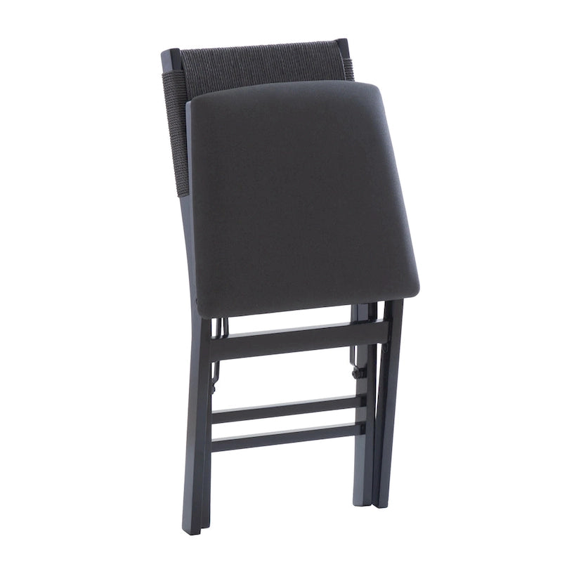 Chaise de salle à manger pliante Imperial Wood Rope (lot de 2)