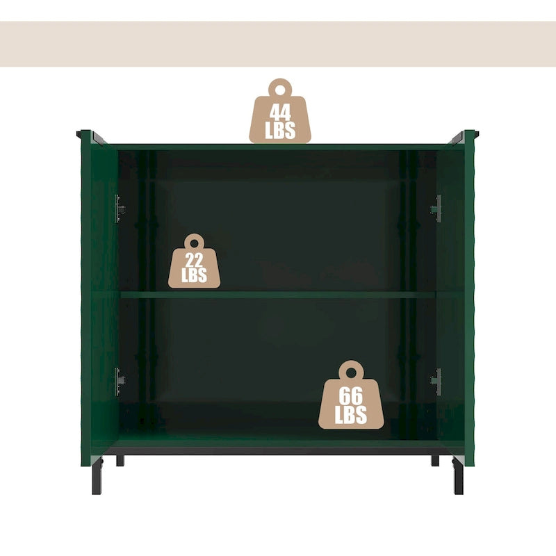 Clihome Buffet de rangement d'appoint moderne et brillant