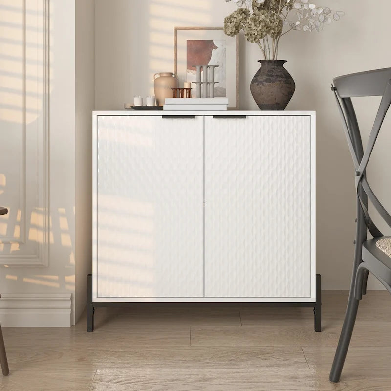 Clihome Buffet de rangement d'appoint moderne et brillant