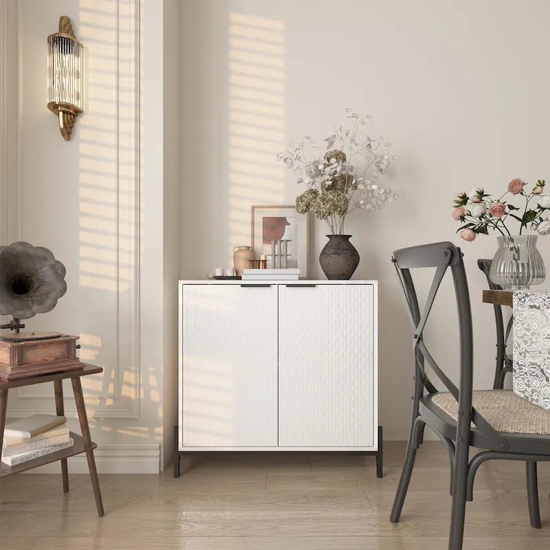 Clihome Buffet de rangement d'appoint moderne et brillant