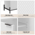 Clihome Buffet de rangement d'appoint moderne et brillant