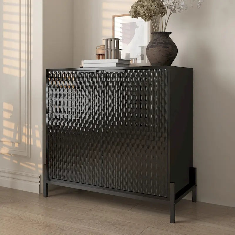 Clihome Buffet de rangement d'appoint moderne et brillant