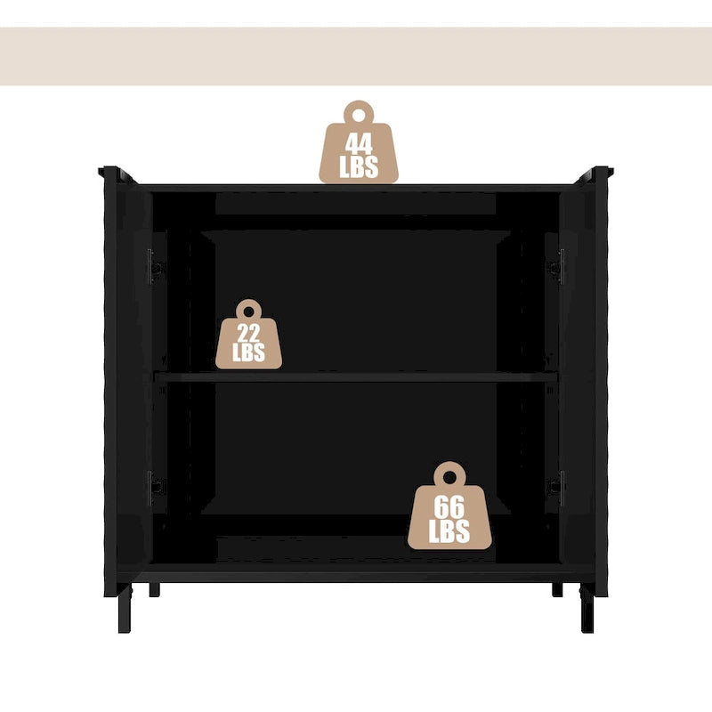 Clihome Buffet de rangement d'appoint moderne et brillant
