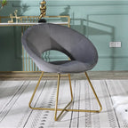 Fauteuil d'appoint en velours Murray Silver Orchid