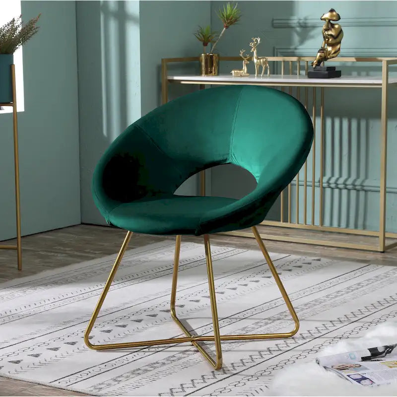 Fauteuil d'appoint en velours Murray Silver Orchid