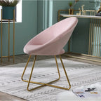 Fauteuil d'appoint en velours Murray Silver Orchid